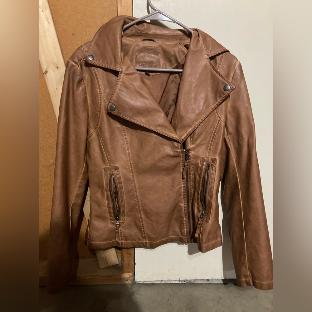 Max Studio Faux Leather Jacket